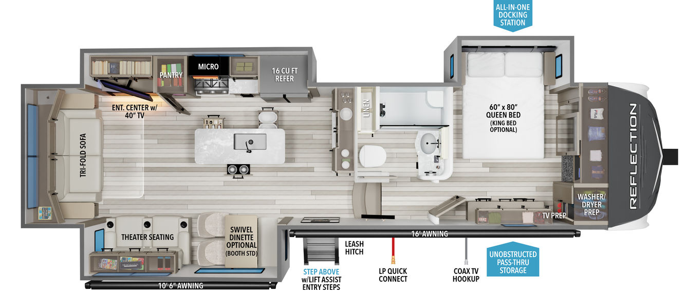 NEW 2027 Grand Design Reflection 337RLS | Four Seasons RV | Abilene, KS ...