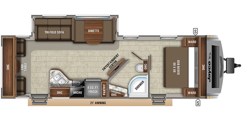 2020 Jayco White Hawk 28RL Floorplan