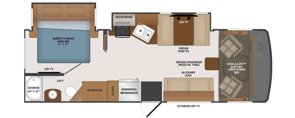 2025 Fleetwood flair 28A Floorplan