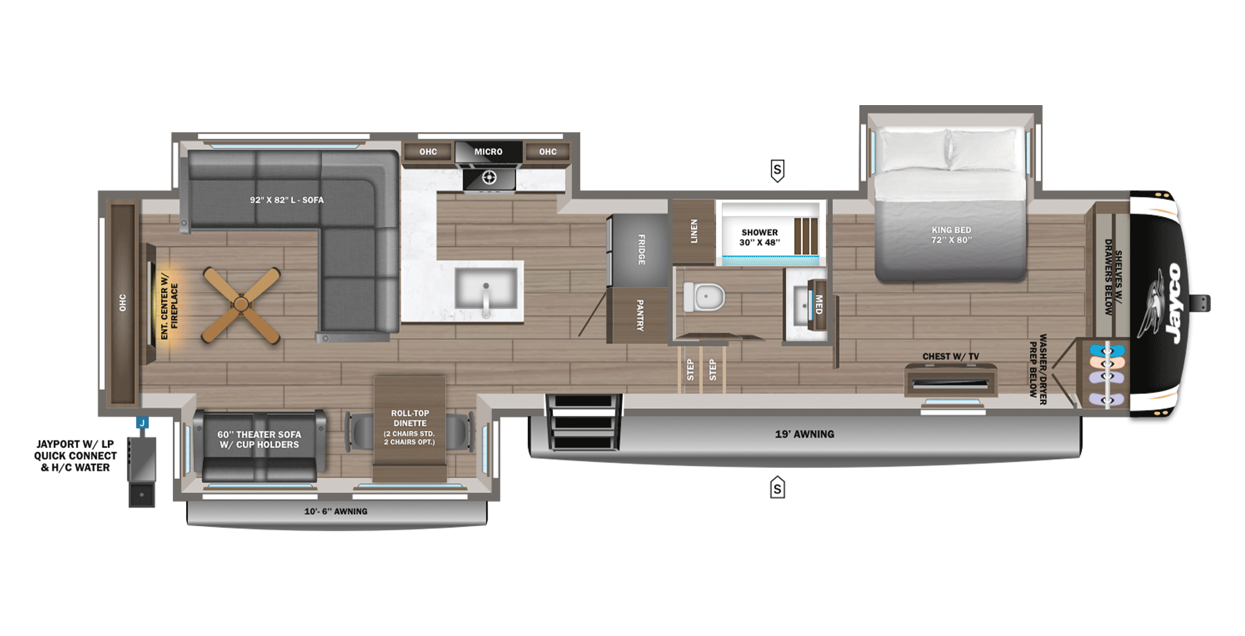 2026 Jayco Eagle 335LSTS Floorplan
