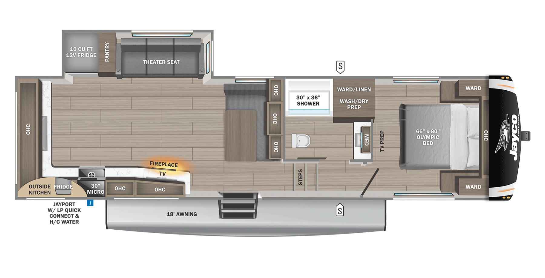 2026 Jayco Eagle HT 27MLC Floorplan