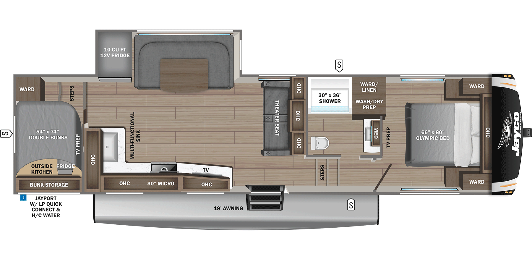 2026 Jayco Eagle HT 29DDB Floorplan