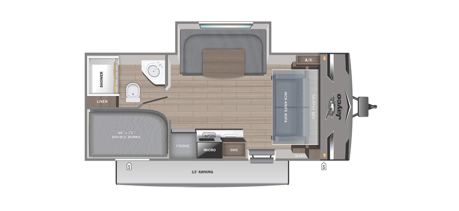 2026 Jayco Jay Flight SLX 197MB Floorplan