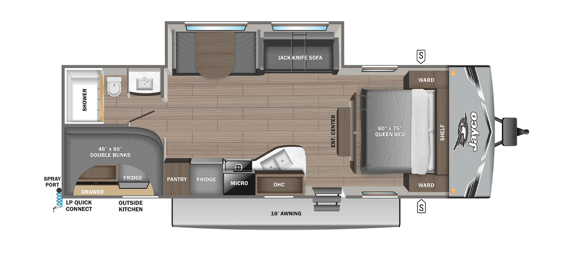 2026 Jayco Jay Flight SLX 261BHS Floorplan