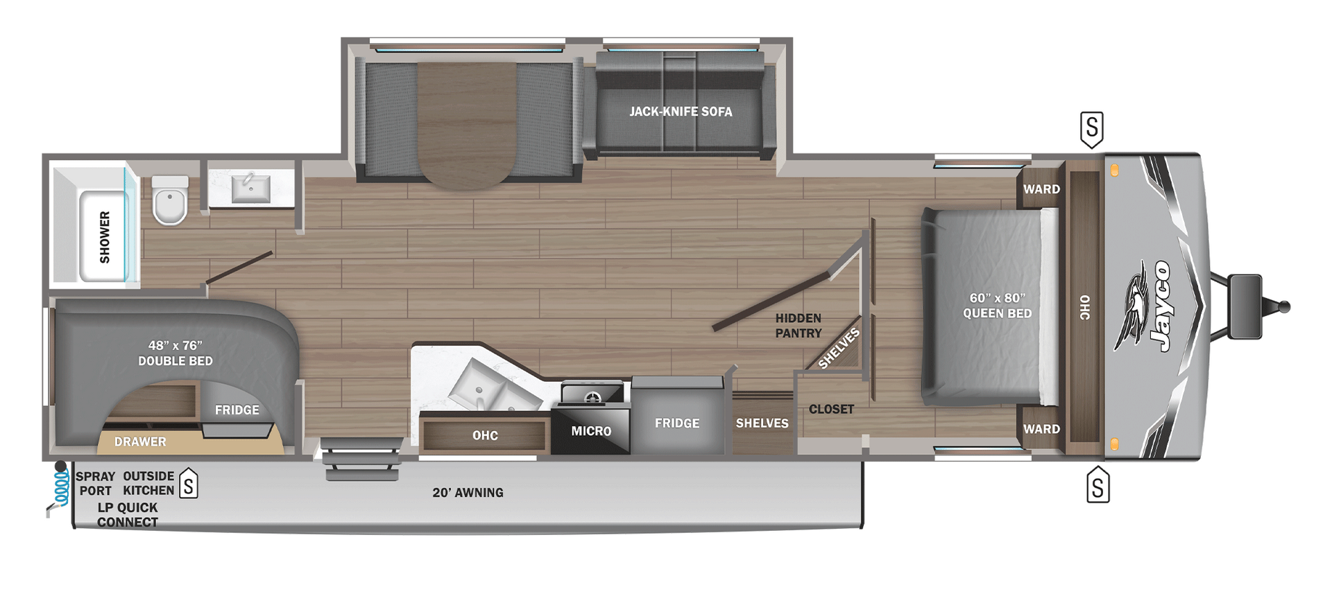 2026 Jayco Jay Flight SLX 263BHS Floorplan