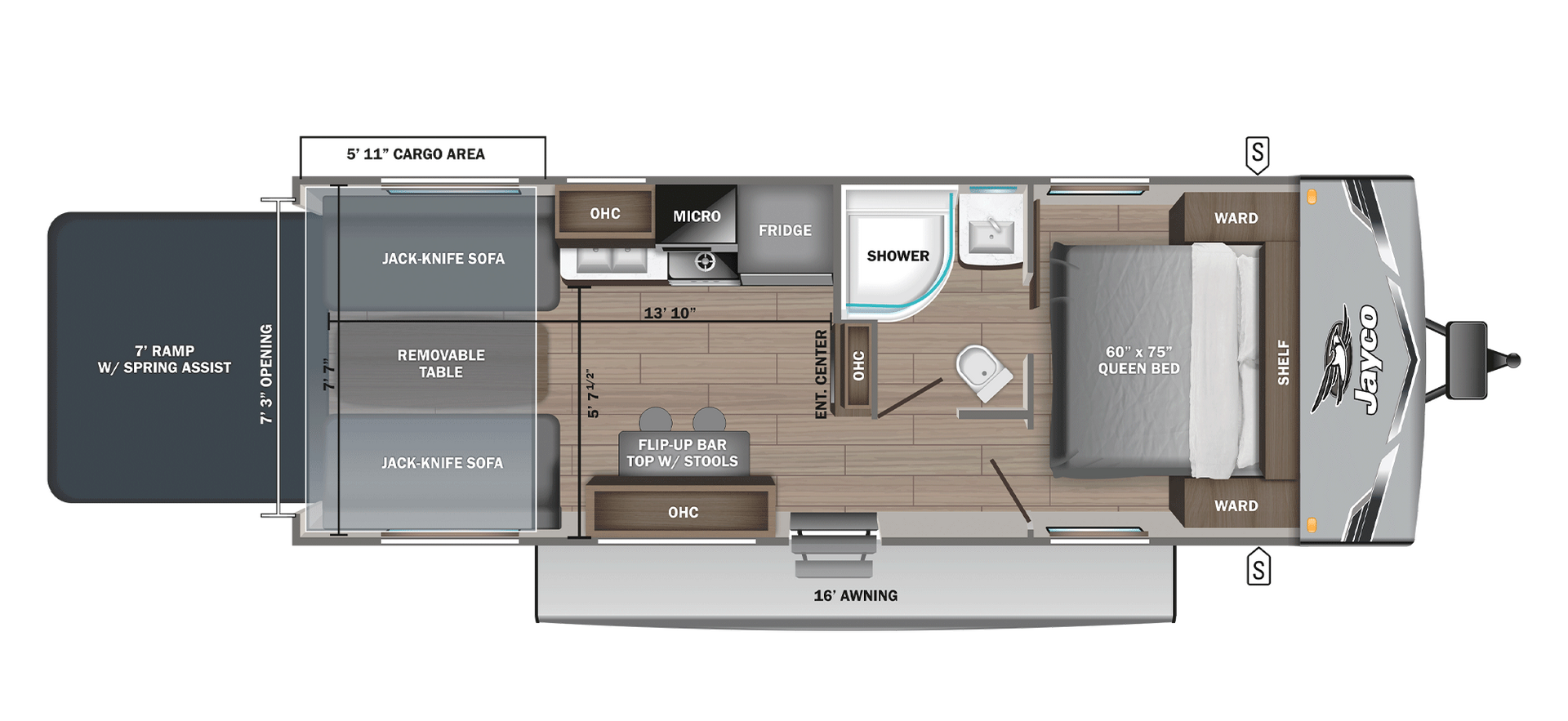 2026 Jayco Jay Flight SLX 265TH Floorplan