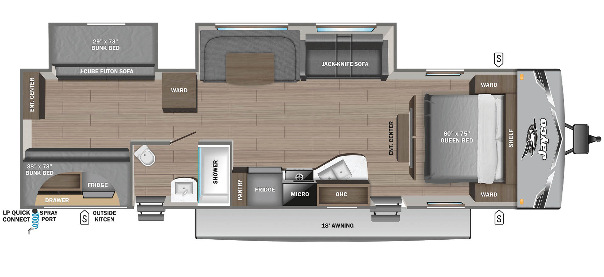 2026 Jayco Jay Flight SLX 321BDS Floorplan