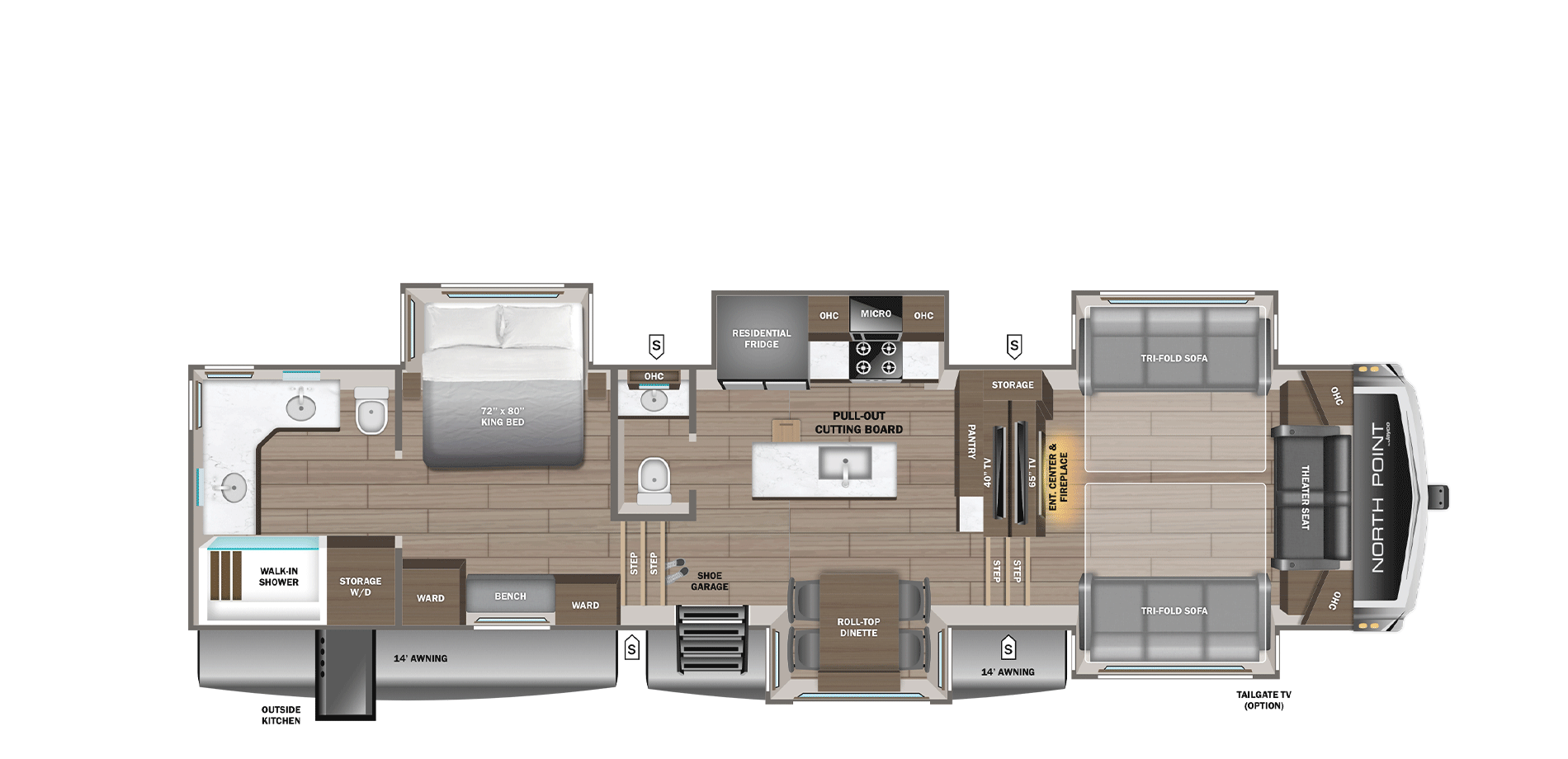 2026 Jayco North Point 382FLRB Floorplan