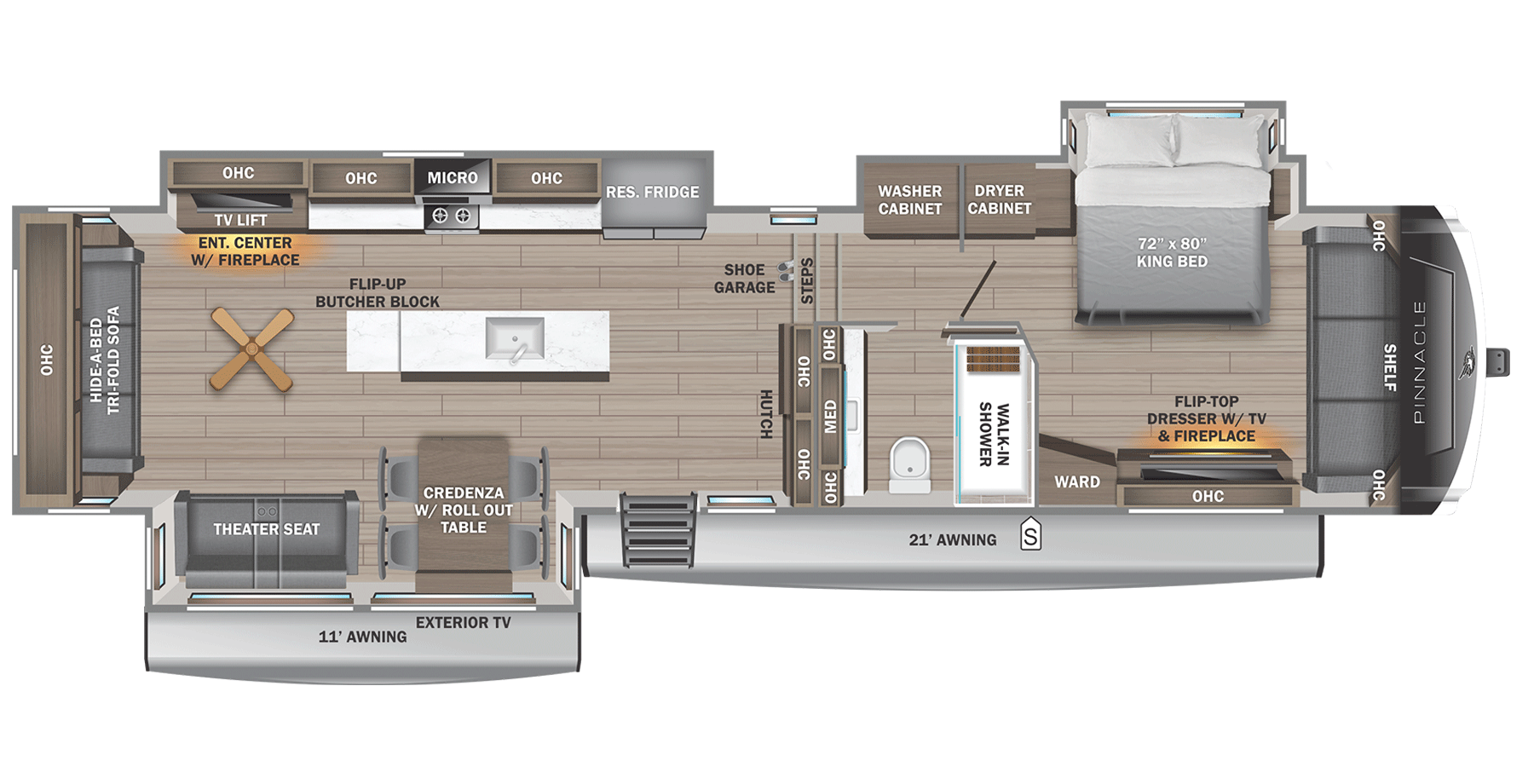 2026 Jayco PINNACLE 38SSWS Floorplan