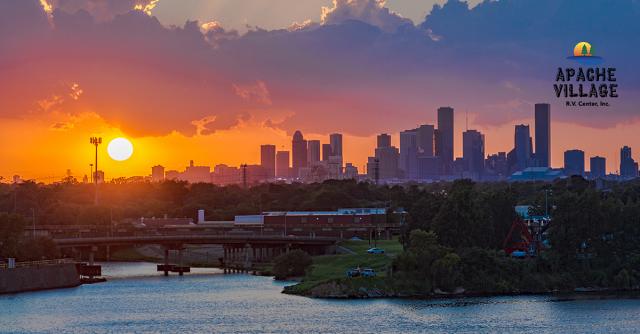 City view of a city on the Texas Coastline