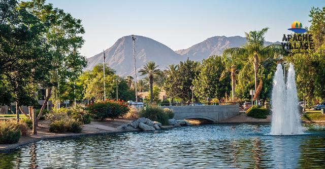 Pond in Palm Springs, California