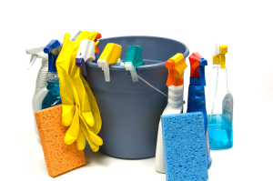 Cleaning bucket and materials