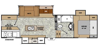 USED 2015 Coachmen Chaparral Lite 29BHS