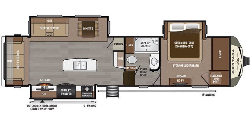 Used 2018 Keystone MONTANA 3160RL