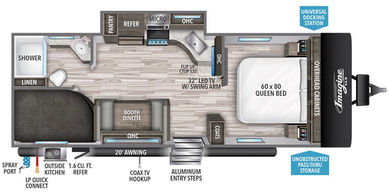 Used 2021 Grand Design IMAGINE 23BHE