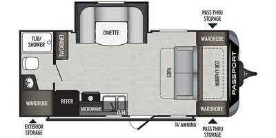 USED 2020 Keystone PASSPORT 199 MLWE B-15