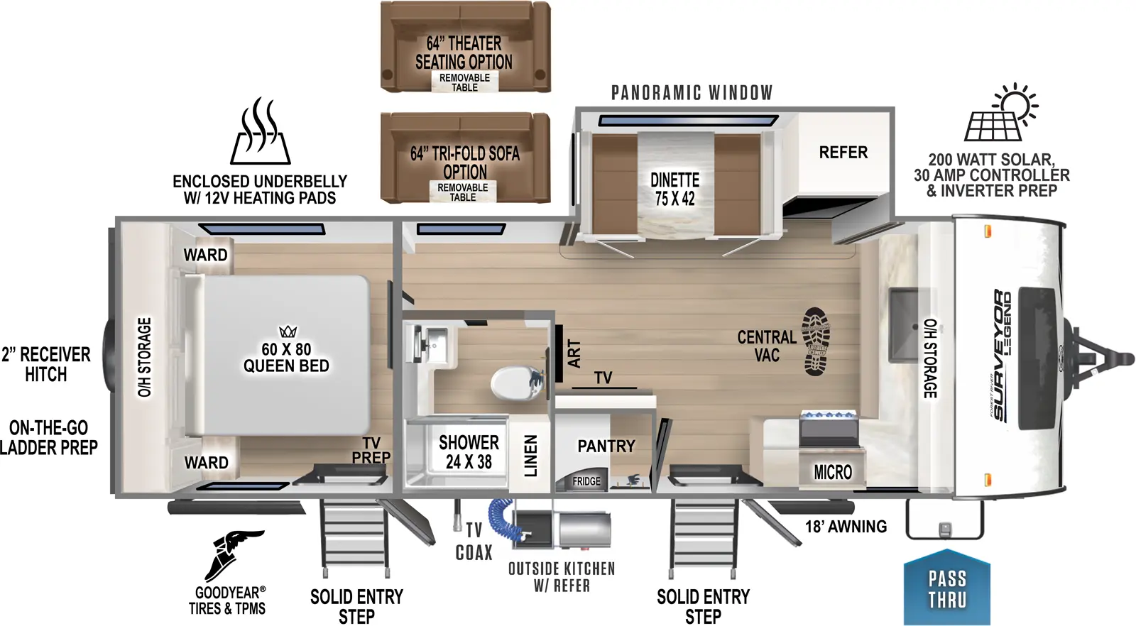 NEW 2024 Forest River SURVEYOR 235 FKLE