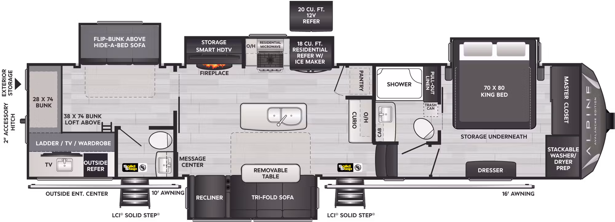 New 2024 Keystone AVALANCHE 378 BH