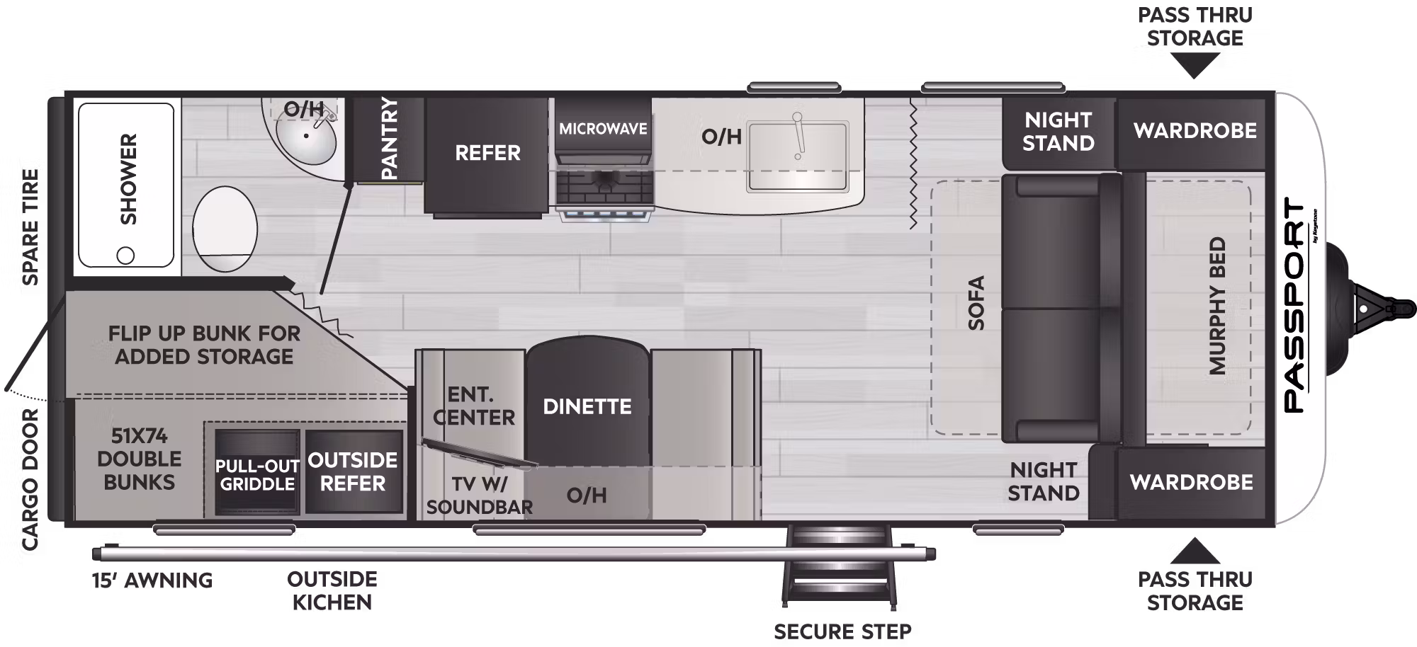 NEW 2024 Keystone PASSPORT 219 BH