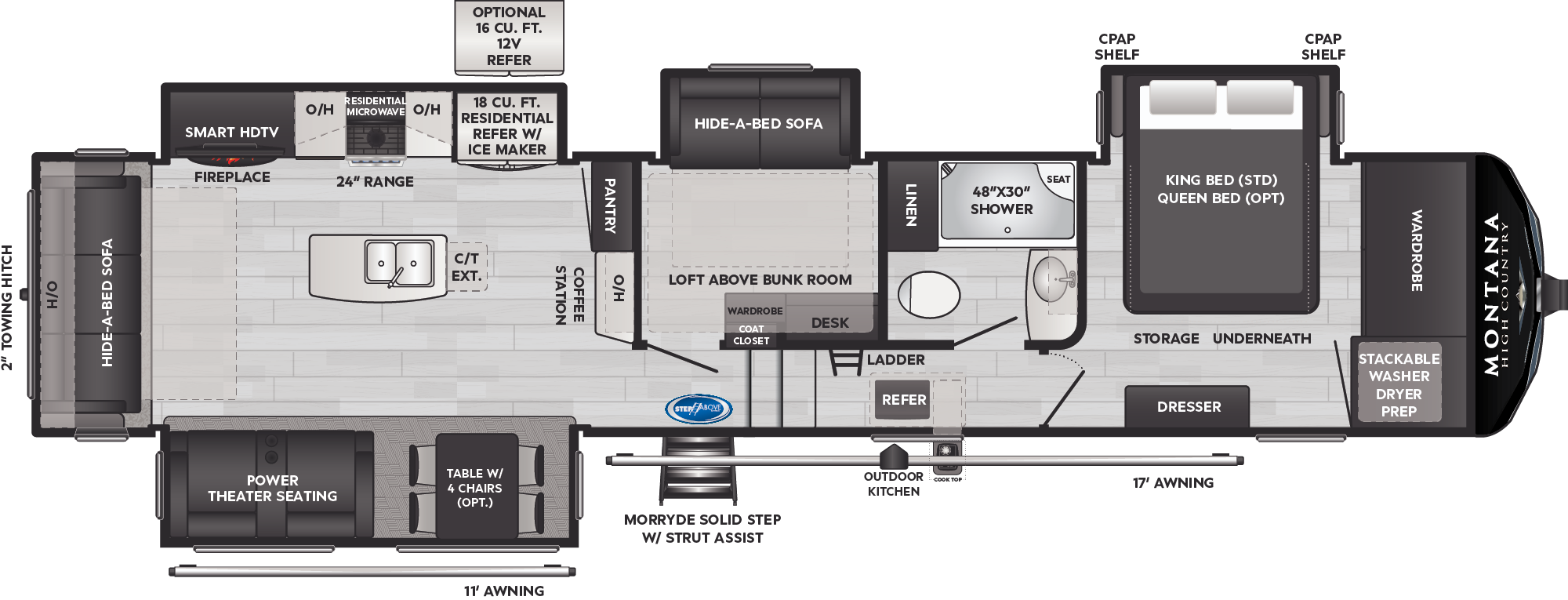 NEW 2024 Keystone MONTANA 385 BR