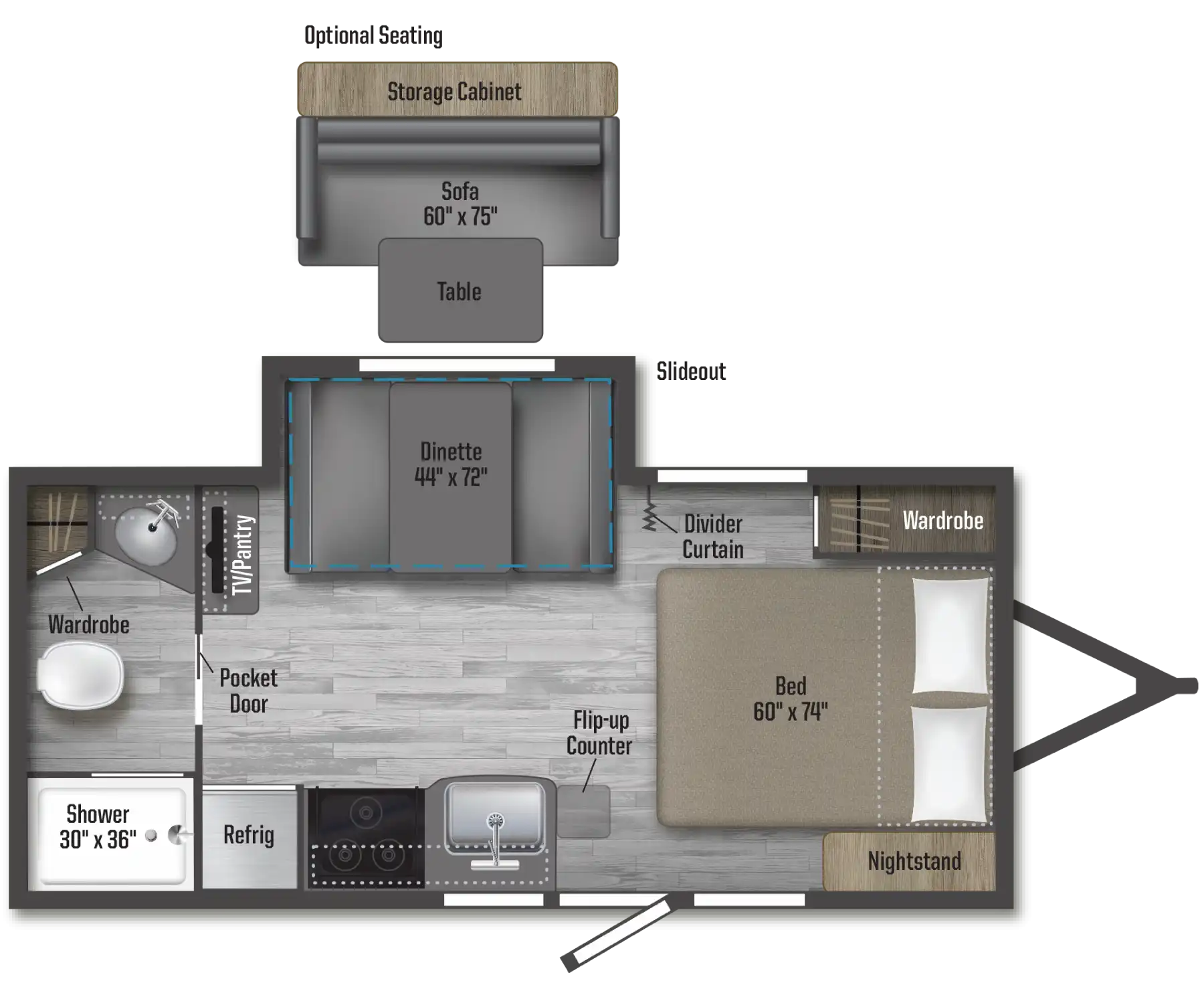 NEW 2023 Winnebago MICRO MINNIE 2108 FBS