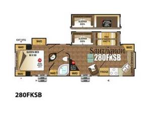 USED 2013 Outdoor Rv BLACK STONE 280FKSB