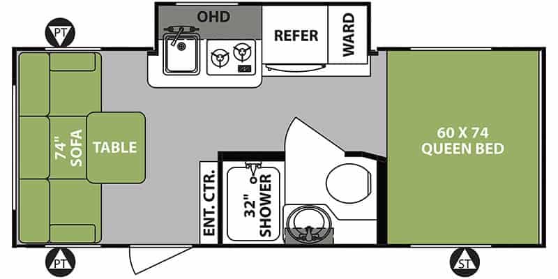 USED 2019 Forest River RPOD 189AC