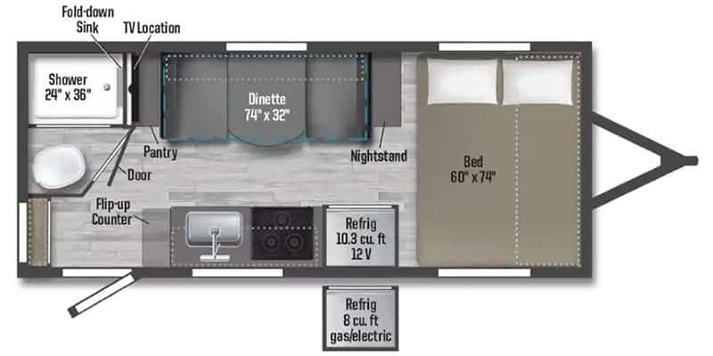 NEW 2023 Winnebago MICRO MINNIE 1720 FB