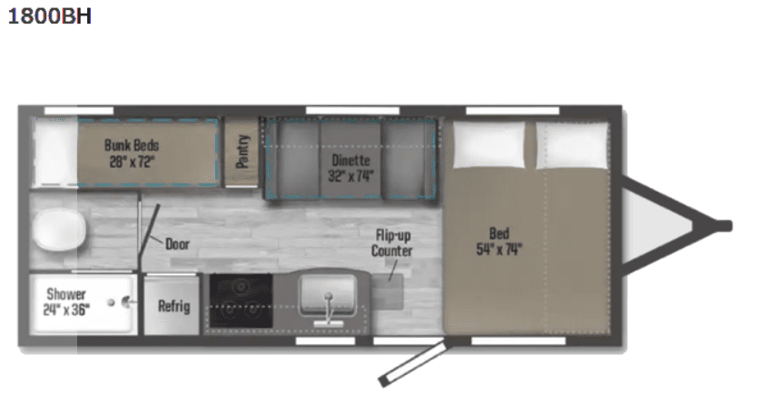 NEW 2023 Winnebago MICRO MINNIE 1800 BH