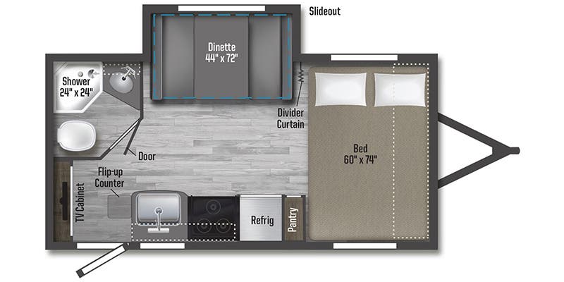 NEW 2023 Winnebago MICRO MINNIE 1808 FBS