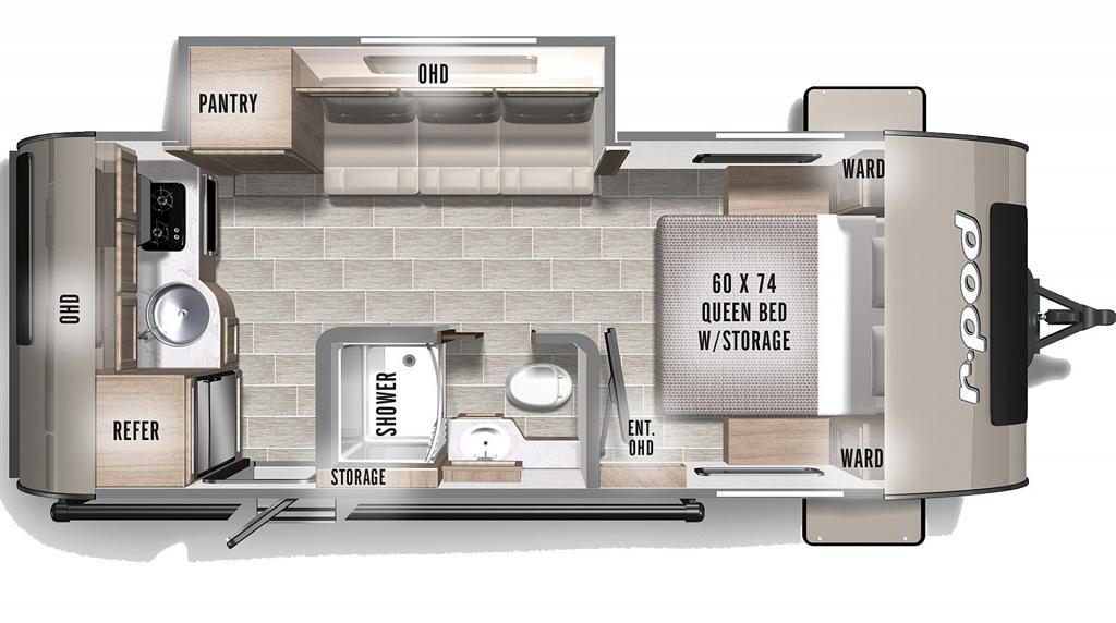 NEW 2022 FOREST RIVER R-POD 196