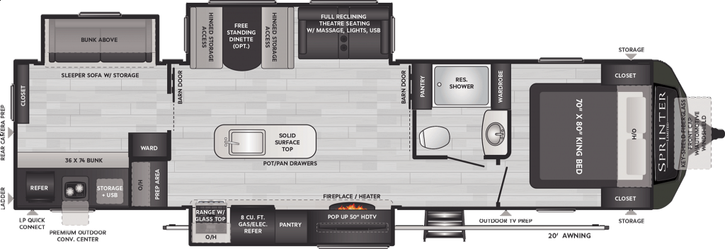 NEW 2022 KEYSTONE SPRINTER 341 BIK