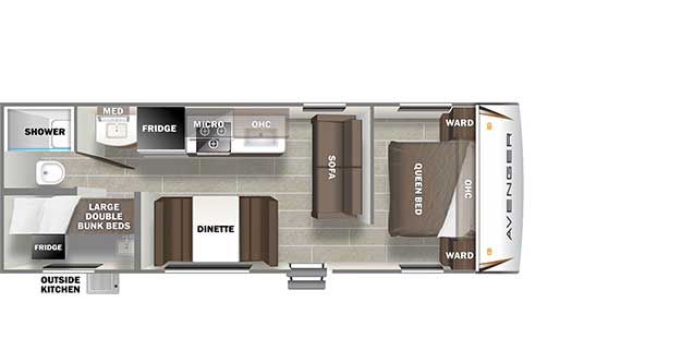 NEW 2022 FOREST RIVER AVENGER 26 BK