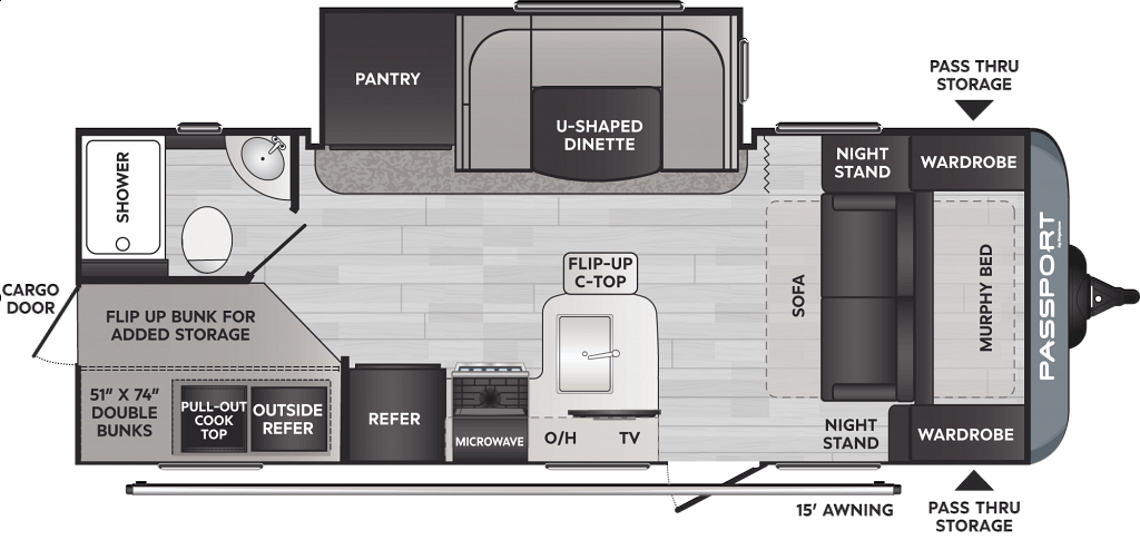 NEW 2022 KEYSTONE PASSPORT 221 BH