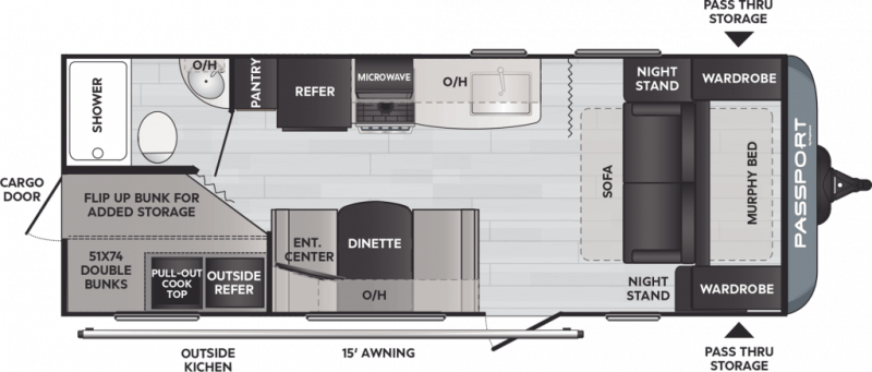 NEW 2022 KEYSTONE PASSPORT 219 BH