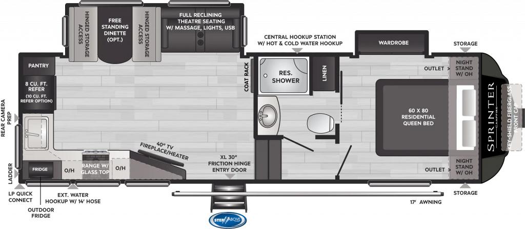 NEW 2022 KEYSTONE SPRINTER 25 FWML