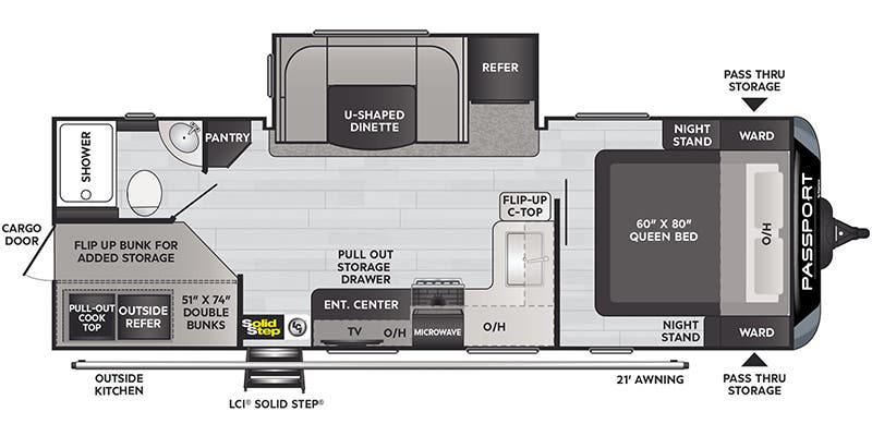 NEW 2022 KEYSTONE PASSPORT 2401 BH