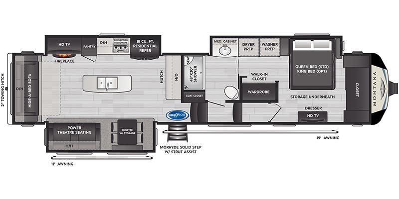 NEW 2022 KEYSTONE MONTANA 3813 MS