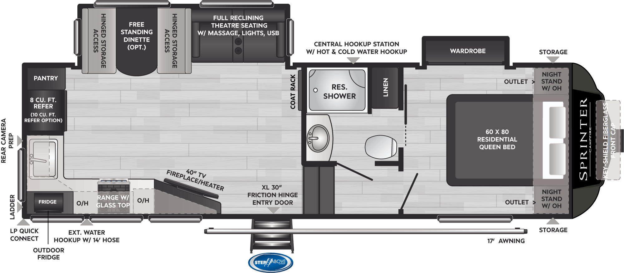 NEW 2022 KEYSTONE SPRINTER 25 FWML