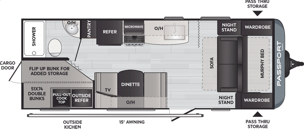 NEW 2022 KEYSTONE PASSPORT 219 BH