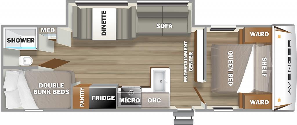 NEW 2022 FOREST RIVER AVENGER 26 DBSLE