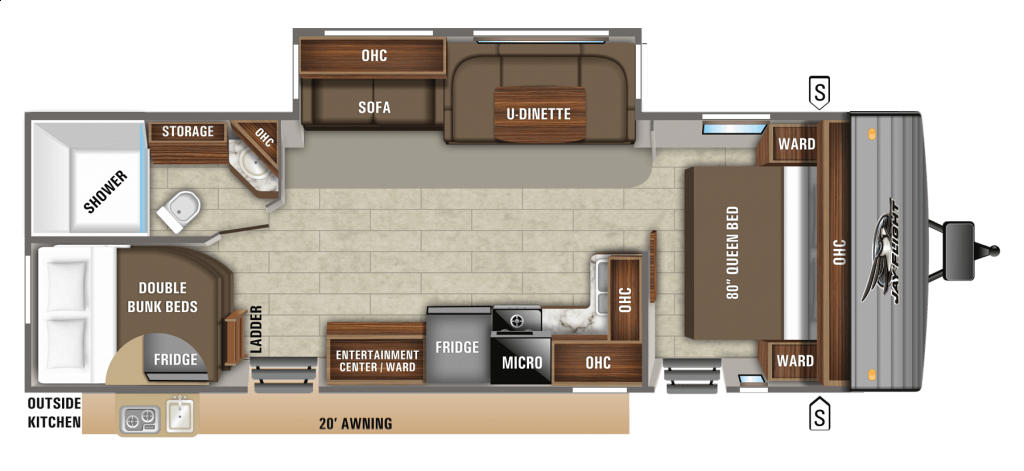 USED 2020 JAY FLIGHT JAYCO 28 BHS