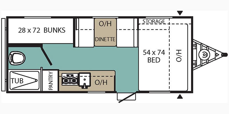 USED 2018 FOREST RIVER CLIPPER 17 BH