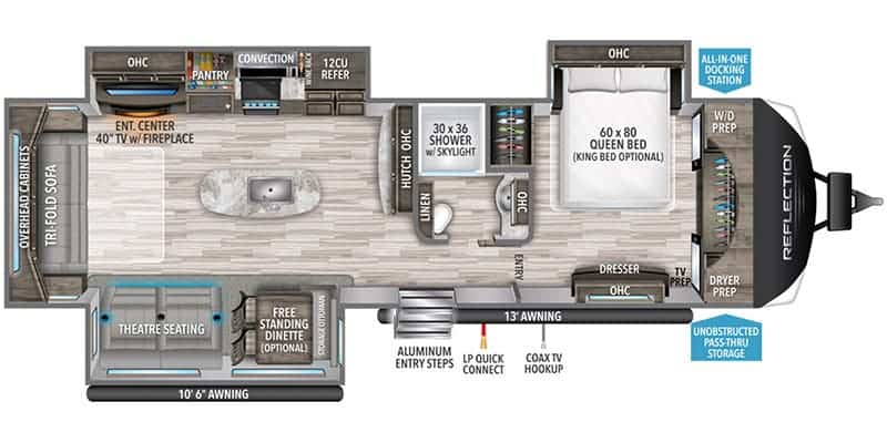 USED 2021 GRAND DESIGN REFLECTION 315 RLTS