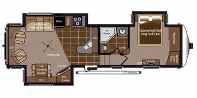 USED 2014 KEYSTONE RV MONTANA 3100 RL