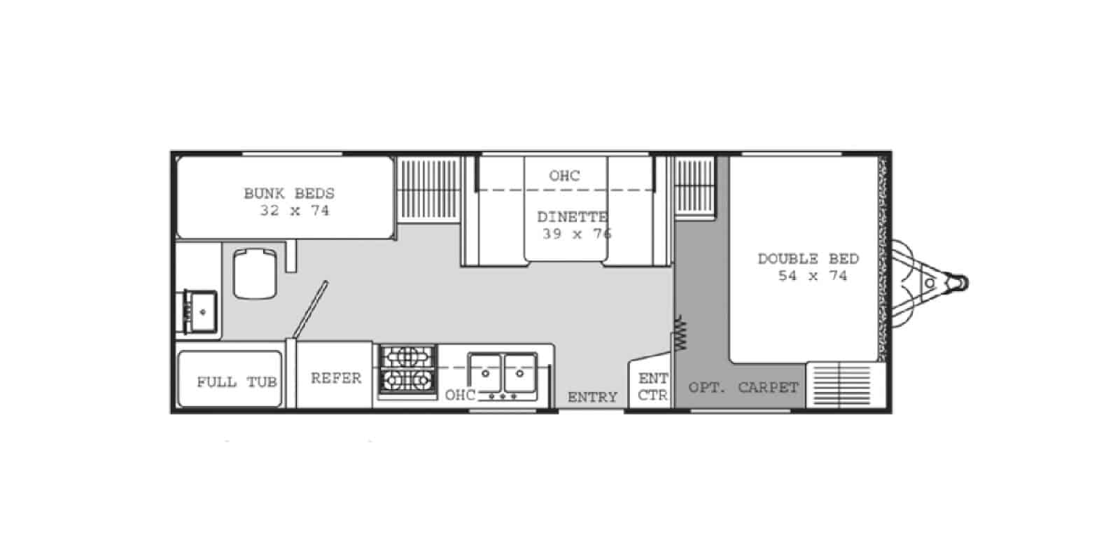 USED 2005 FOREST RIVER COACHMEN 248 TBG