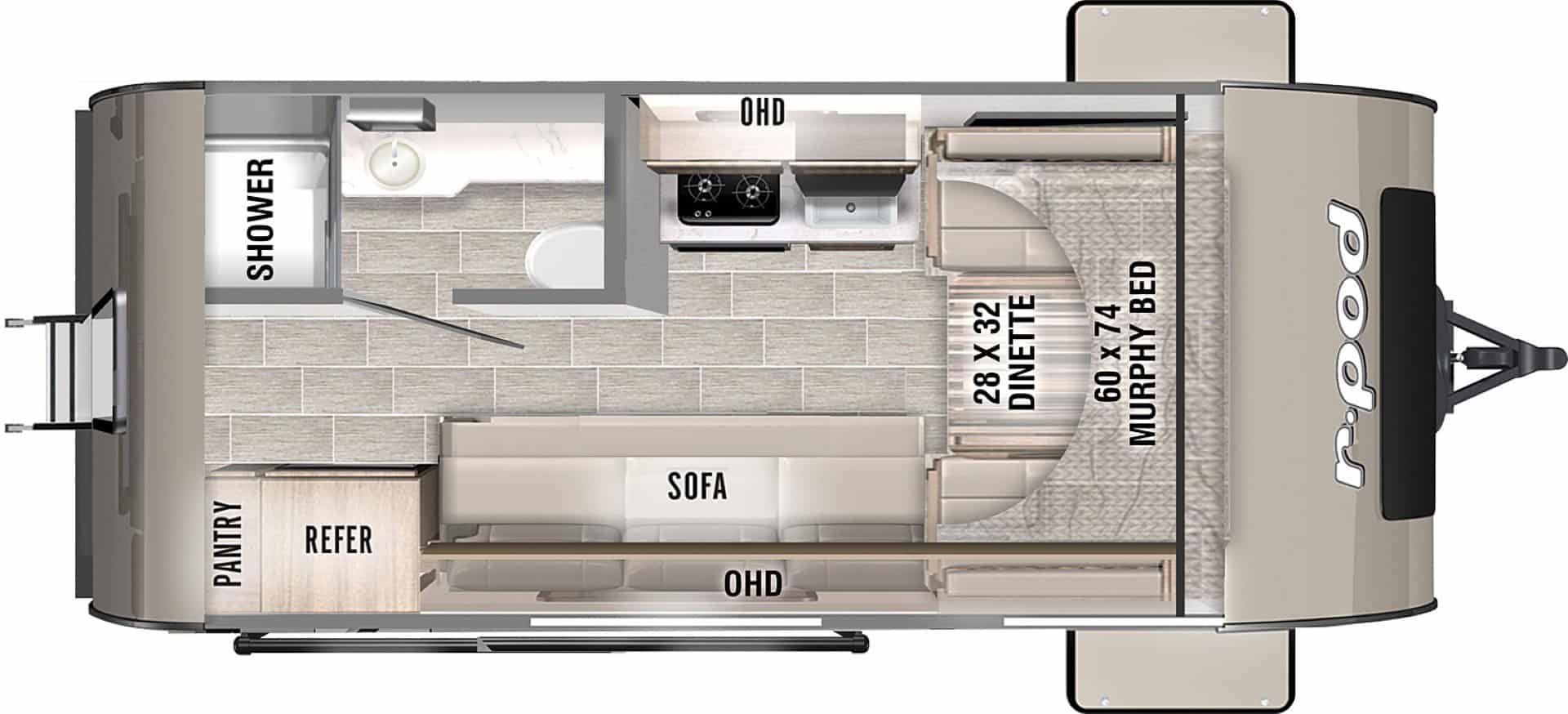 NEW 2022 FOREST RIVER R-POD 153