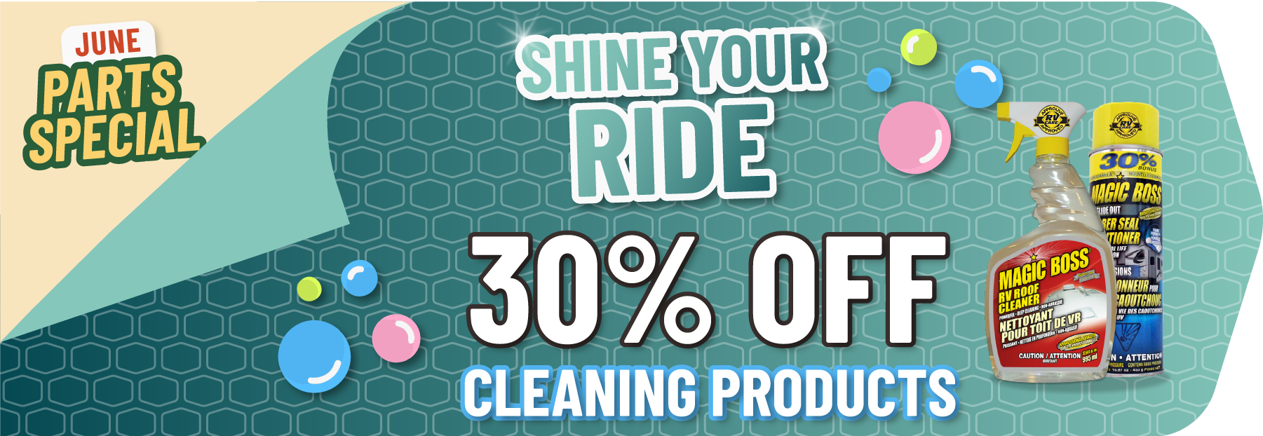 June Parts Special Cleaning Product Sale