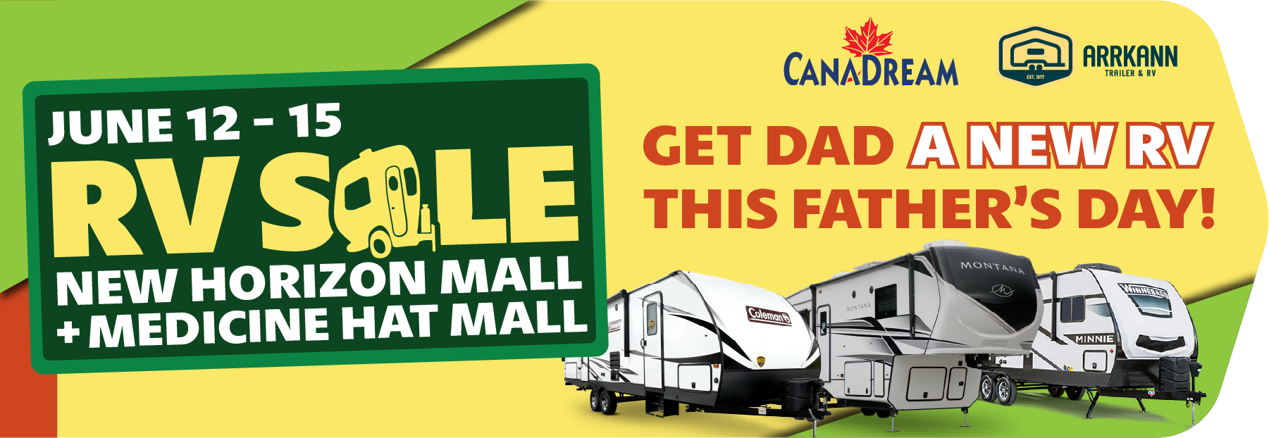 RV Sale Carstairs, Calgary, Medicine Hat, New Horizon Mall