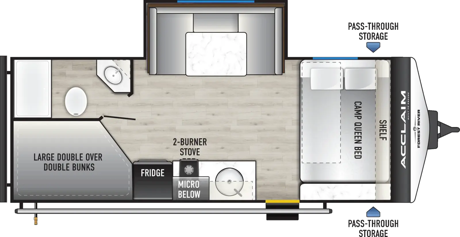 Acclaim 18BHS Floorplan